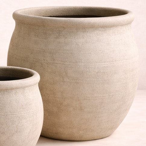 Macetero Caliza — detalle 3 (Bárbara Bogas)