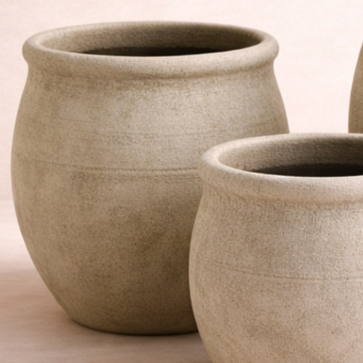 Macetero Caliza — detalle 2 (Bárbara Bogas)