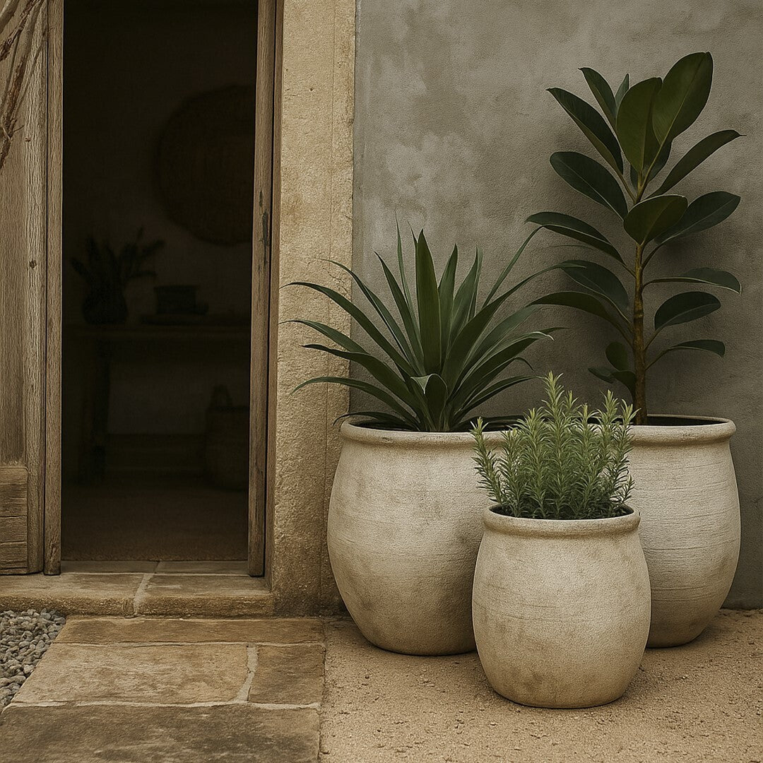 Macetero Caliza — detalle 1 (Bárbara Bogas)