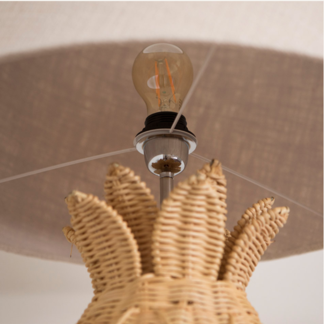 Lámpara Piña natural — detalle 2 (Bárbara Bogas)