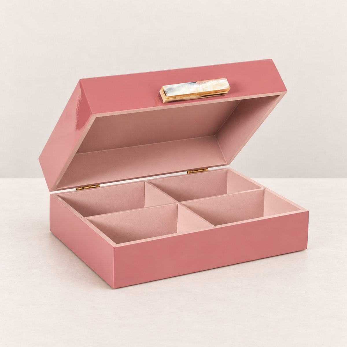 Caja lacada Rosa Antiguo