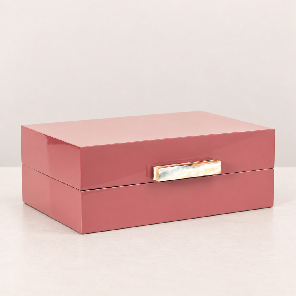Caja lacada Rosa Antiguo