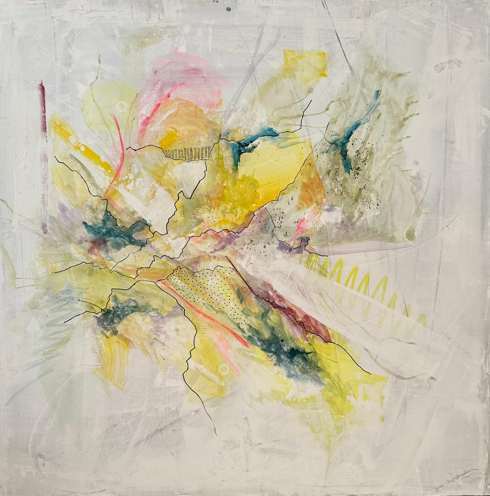 Cristal — obra pictórica de Bárbara Bogas, vista frontal