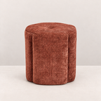 Puf Flore terracota