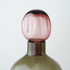 Botella Alla verde y rosa — detalle 3 (Bárbara Bogas)