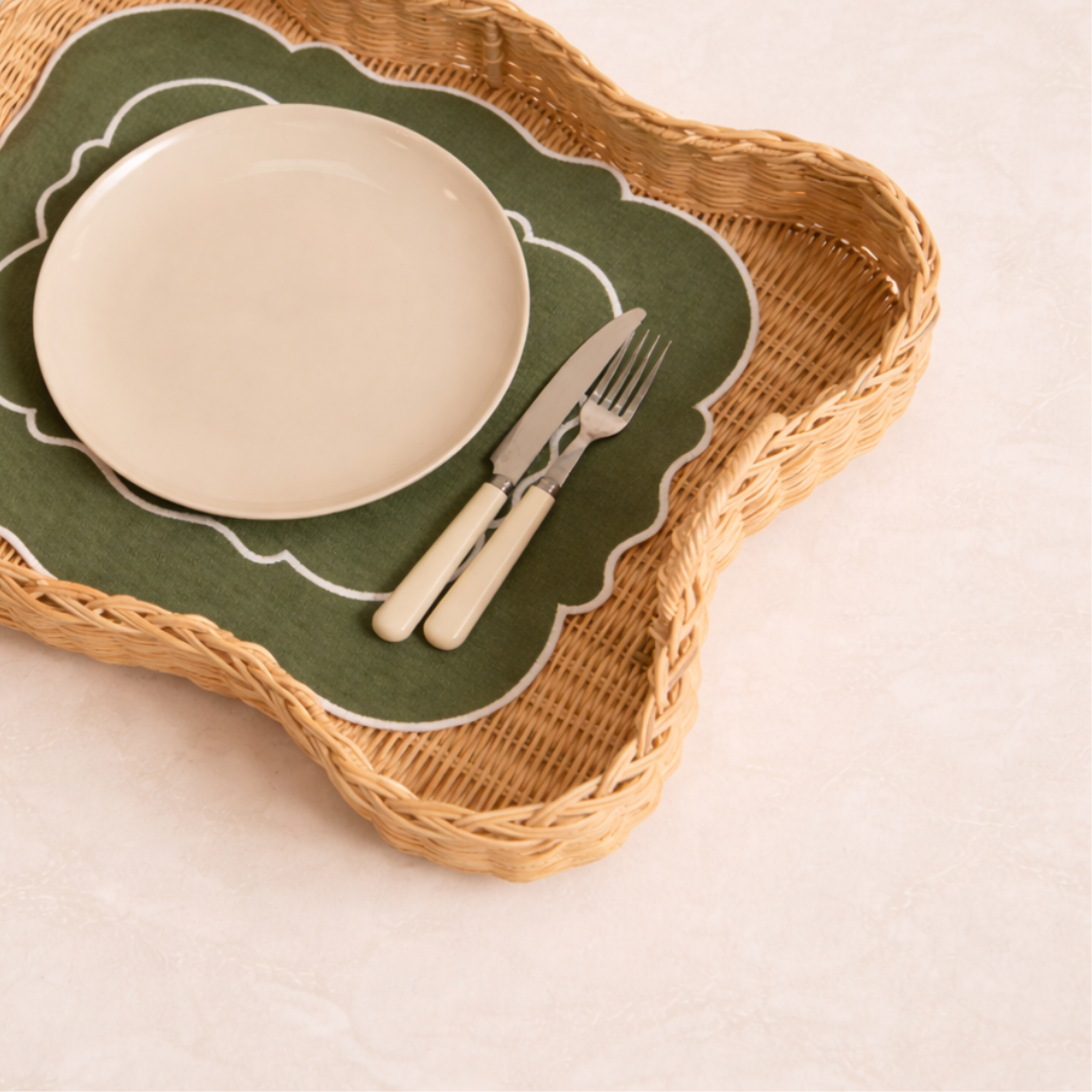 Bandeja ratán VERA — detalle 1 (Bárbara Bogas)