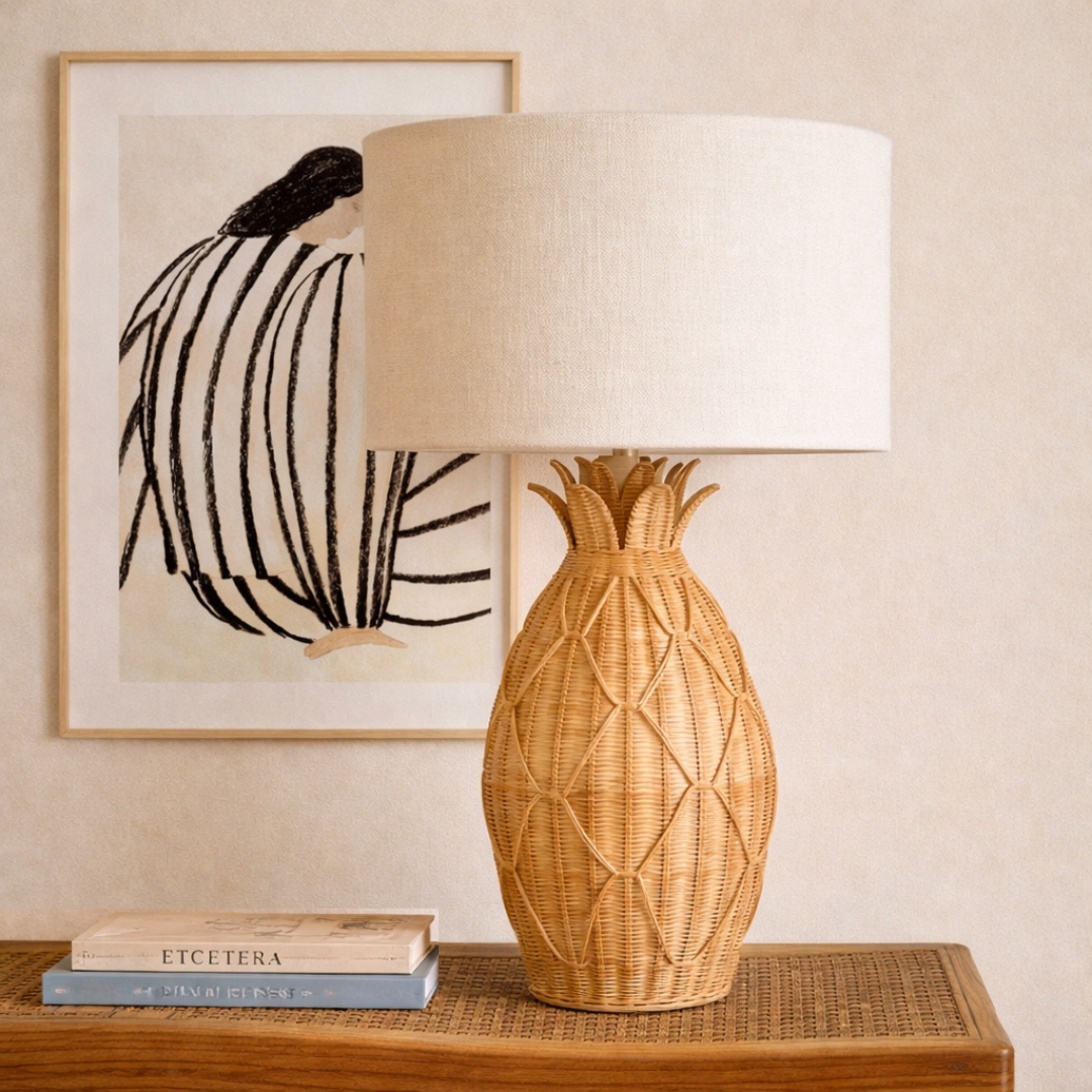 Lámpara Piña natural — detalle 1 (Bárbara Bogas)