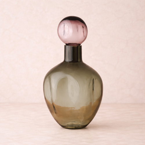 Botella Alla verde y rosa — vista principal (Bárbara Bogas)